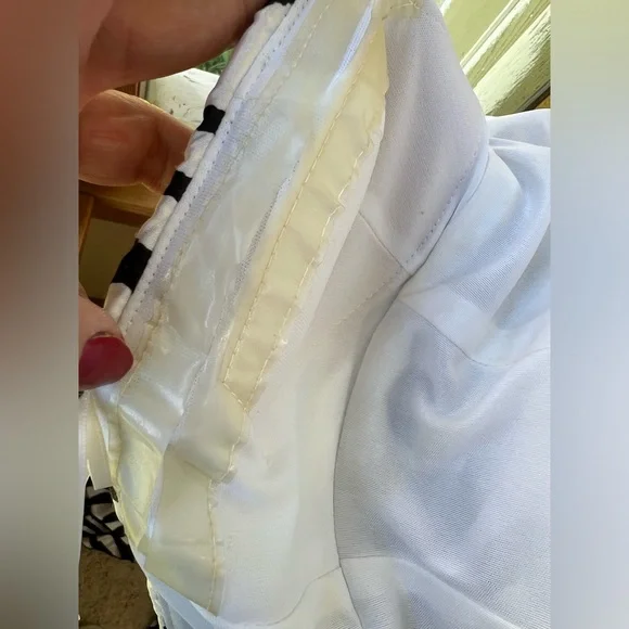 Cache Black 🖤 White Animal zebra 🦓 Botanical Rhinestone Brooch Mermaid Dress - Picture 13 of 15